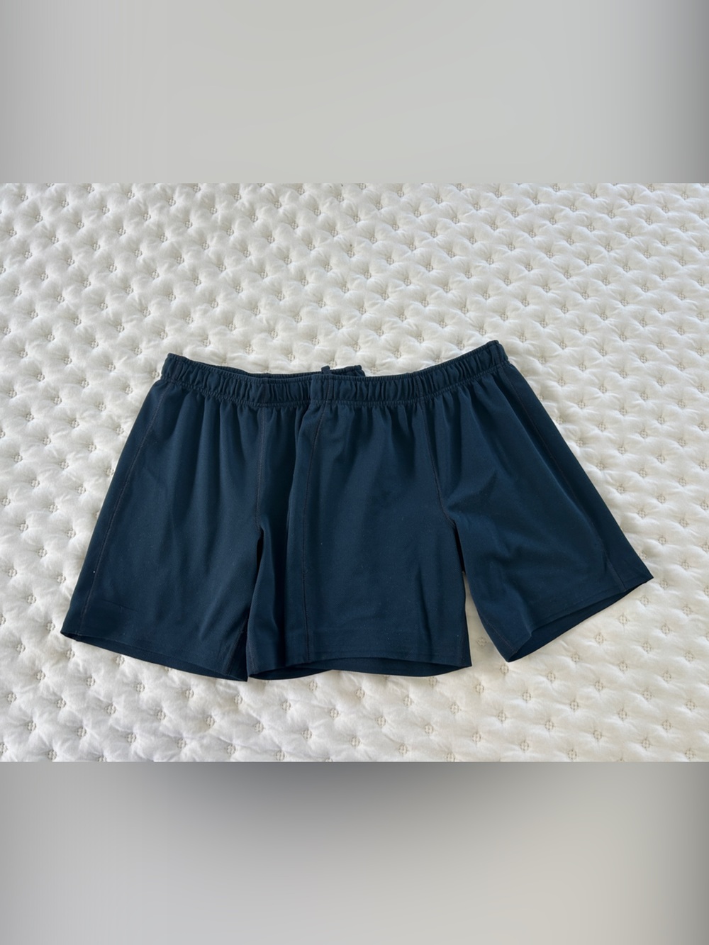 Boys Lands’ End Elastic Waist Navy Gym Shorts